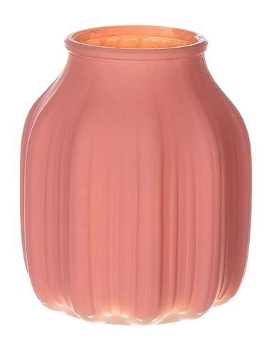 INNA-Glas Kleine Blumenvase Amory aus Glas, antikrosa-matt, 16 cm, Ø 13,8 cm - Farbige Vase von INNA-Glas