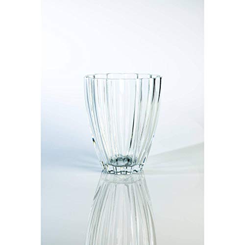 INNA-Glas Kleine Glasvase - Tischvase BEA, klar, 17cm, Ø 14cm - Blumenvase - Dekovase von INNA-Glas
