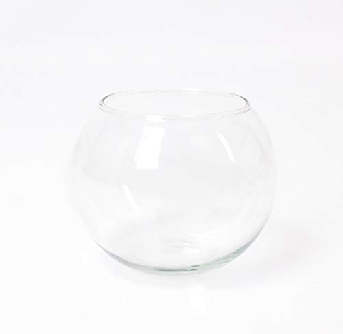 INNA-Glas Kugelvase - Dekoglas TOBI, klar, 10cm, Ø 11,5cm - Kerzen Glas - Pflanzgefäß von INNA-Glas