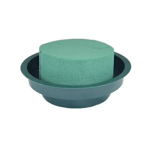 INNA-Glas Oasis Ideal Nass-Steckmasse Zylinder LOVRO in Kunststoffschale, grün, 5cm, Ø12cm - Nasssteckschwamm INNA-Glas Oasis Ideal Nass-Steckmasse Zylinder LOVRO in Kunststoffschale, grün, 5cm, Ø12cm - Nasssteckschwamm von INNA-Glas