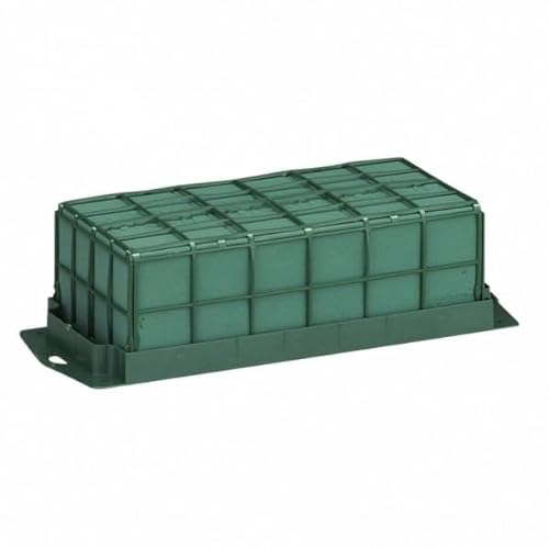 INNA-Glas Oasis Nass-Steckmasse Raquette 1 Ziegel IREMA, Kunststoffunterlage, Klebeband, Gitter, grün, 29x12x8,5cm - Nasssteckschwamm INNA-Glas Oasis Nass-Steckmasse Raquette 1 Ziegel IREMA, Kunststoffunterlage, Klebeband, Gitter, grün, 29x12x8,5cm - Nasssteckschwamm von INNA-Glas