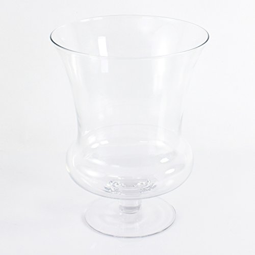 INNA-Glas Pokal Vase - Blumenvase CARA aus Glas, klar, 35cm, Ø 27cm - Glasvase von INNA-Glas