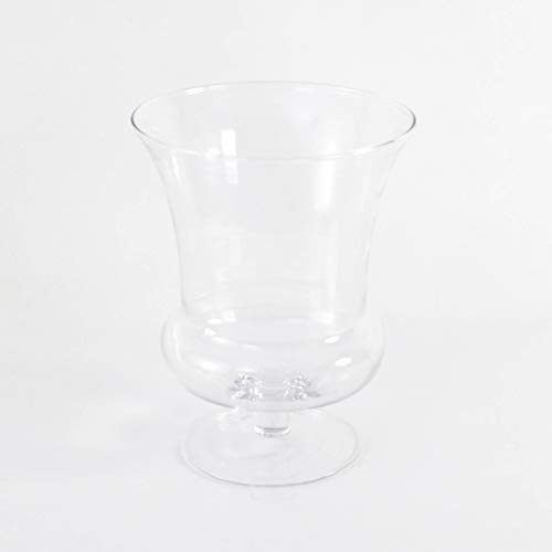 INNA-Glas Pokalvase Catania aus Glas, klar, 29,5 cm, Ø23 cm - Dekorative Vase von INNA-Glas