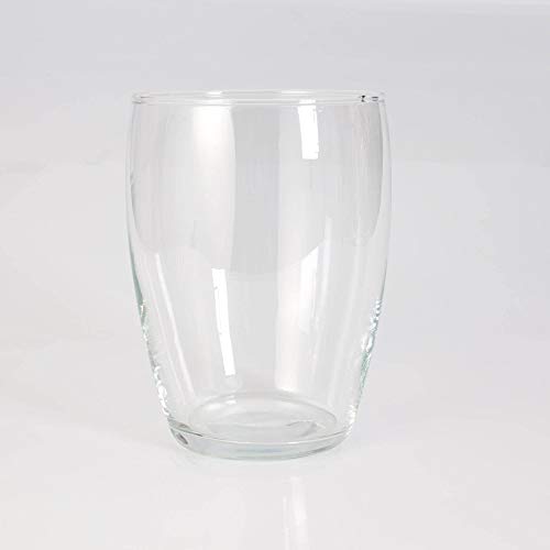 INNA-Glas Runde Glasvase Henry, klar, 19cm, Ø 13,5cm - Blumenvase - Tischvase von INNA-Glas