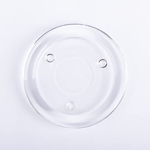 INNA-Glas Runder Kerzenuntersetzer VINCENTIA aus Glas, klar, Ø11 cm - Kerzen Glasuntersetzer von INNA-Glas