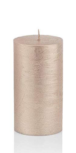 INNA-Glas Rustik Kerze Mathilda, roségold, 12cm, Ø 5,8cm, 45h - Made in Germany - Weihnachtskerze INNA-Glas Rustik Kerze Mathilda, roségold, 12cm, Ø 5,8cm, 45h - Made in Germany - Weihnachtskerze von INNA-Glas