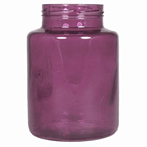 INNA-Glas Schraubglas Valentia ohne Deckel, pink-klar, 25 cm, Ø 17 cm - Kerzenglas von INNA-Glas