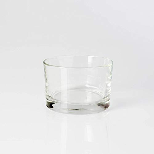 INNA-Glas Teelichtglas - Teelichthalter TAMIO, klar, 5,5cm, Ø 8,5cm - Kerzenglas - Dip Glas von INNA-Glas