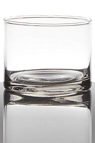 INNA-Glas Votivglas Sansa, Zylinder - Rund, klar, 7cm, Ø 9cm - Kerzenhalter von INNA-Glas