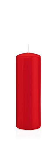 INNA-Glas Wachskerze Maeva, rot, 15cm, Ø 5cm, 37h - Made in Germany - Stumpenkerze - Windlicht Kerze INNA-Glas Wachskerze Maeva, rot, 15cm, Ø 5cm, 37h - Made in Germany - Stumpenkerze - Windlicht Kerze von INNA-Glas