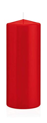 INNA-Glas Wachskerze Maeva, rot, 20cm, Ø 8cm, 119h - Made in Germany - Stumpenkerze - Windlicht Kerze INNA-Glas Wachskerze Maeva, rot, 20cm, Ø 8cm, 119h - Made in Germany - Stumpenkerze - Windlicht Kerze von INNA-Glas