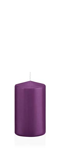 INNA-Glas Wachskerze Maeva, violett, 10cm, Ø 6cm, 33h - Made in Germany - Stumpenkerze - Windlicht Kerze INNA-Glas Wachskerze Maeva, violett, 10cm, Ø 6cm, 33h - Made in Germany - Stumpenkerze - Windlicht Kerze von INNA-Glas