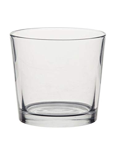 INNA-Glas Windlicht Glas Alena, klar, 9cm, Ø10cm - Glasvase/Glas Laterne von INNA-Glas