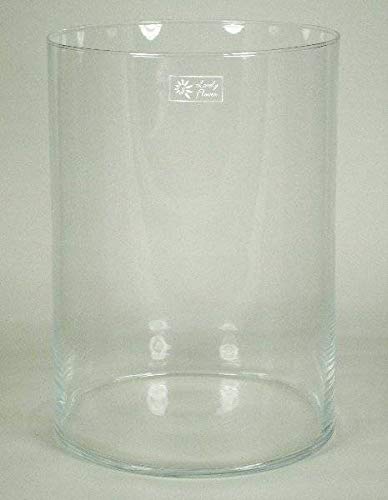 INNA-Glas Windlicht Titus, Zylinder - rund, klar, 35cm, Ø 25cm - Kerzenglas - Zylinder Vase von INNA-Glas