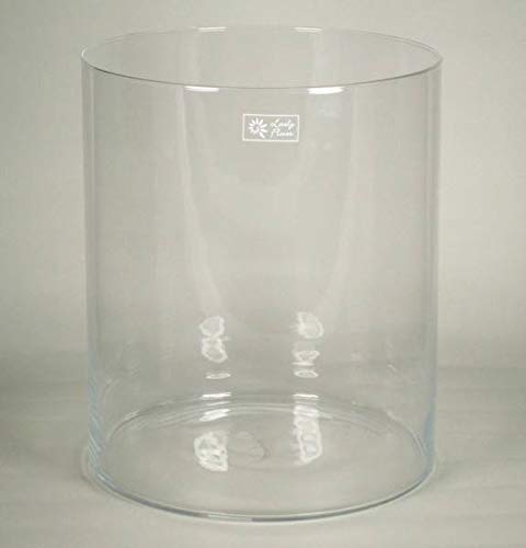 INNA-Glas Windlicht Titus, Zylinder - rund, klar, 35cm, Ø 30cm - Kerzenglas - Zylinder Vase von INNA-Glas
