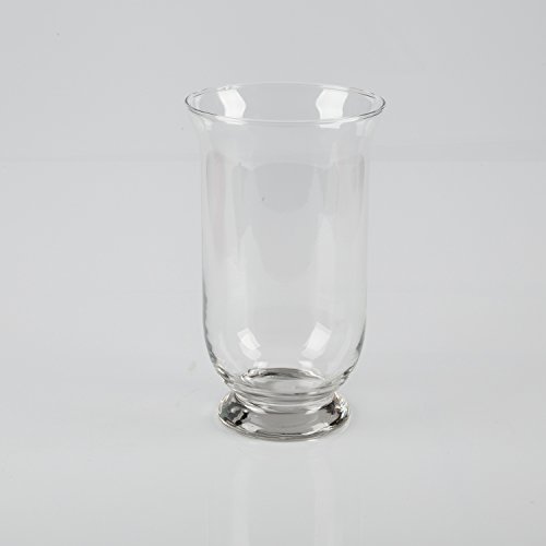INNA-Glas Windlicht - Vase LEA aus Glas, klar, 24cm, Ø 14cm - Runde Glasvase - Blumenvase aus Glas von INNA-Glas