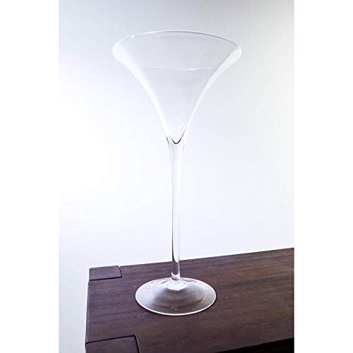 INNA-Glas XXL Cocktailglas - Martiniglas Sacha, klar, 50cm, Ø 25cm - Hochzeitsvase - Hochzeitsdeko von INNA-Glas