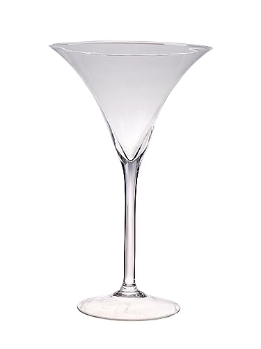 INNA-Glas XXL Martiniglas SACHA AIR auf Standfuß, klar, 40 cm, Ø 25 cm - Deko Stielglas von INNA-Glas