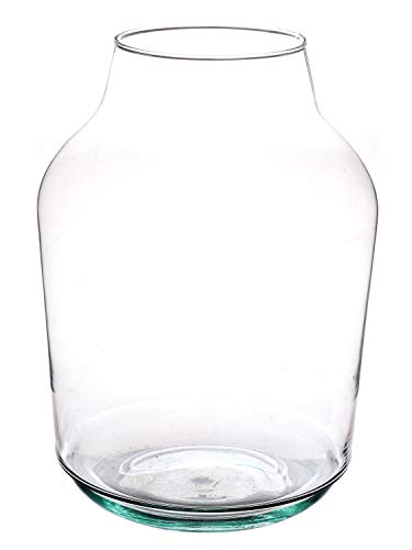 INNA-Glas XXL Tischvase KAYLOU AIR, Eco Glas, klar, 33cm, Ø13cm/Ø23cm - Große Vase/Dekoglas von INNA-Glas