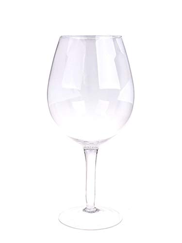 INNA-Glas XXL Weinglas ROGER AIR auf Standfuß, klar, 50 cm, Ø 23 cm, 6L - Deko Stielglas von INNA-Glas