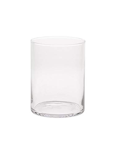 INNA-Glas Zylinder Windlicht Sanya AIR aus Glas, klar, 21,5cm, Ø13,5cm - Kerzen Glas/Glasvase von INNA-Glas