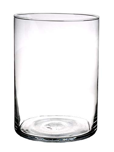 INNA-Glas Zylinder Windlicht Sanya AIR aus Glas, klar, 25cm, Ø18cm - Kerzen Glas/Glasvase von INNA-Glas