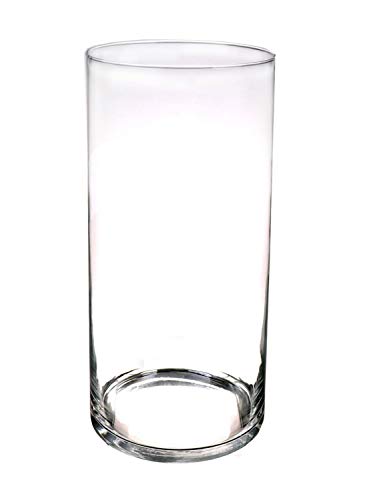 INNA-Glas Zylinder Windlicht Sanya AIR aus Glas, klar, 60cm, Ø19cm - Kerzen Glas/Glasvase von INNA-Glas