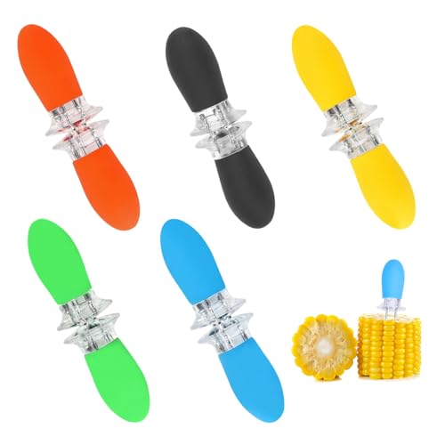 INNAL 10 Stück Maiskolben Halter,Fruit Forks,Maiskolbenhalter-Sets,Maiskolben Spieße,Maiskolben Spieß,Maisnadel aus Edelstahl für Grillen Picknick Kochpartys Küche Camping (Mehrfarbig) von INNAL