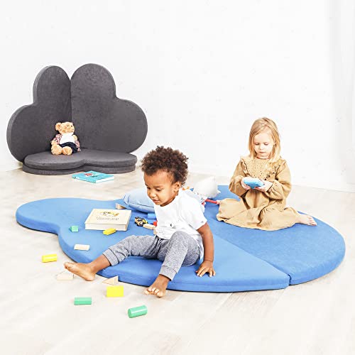 INNOCENT® Spielmatte Baby - Oeko-TEX zertifizierter Kinderteppich zum Spielen - XXL Spielteppich 160x160cm - Süße Motiv Krabbelmatte Baby - Premium Krabbeldecke (Bär/Karamell) von INNOCENT