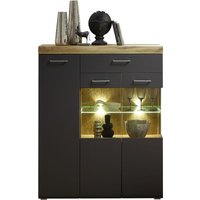 Innostyle - Kommode Sideboard Highboard inkl. led Beleuchtung ca. 105 cm circle-line Grau ... von INNOSTYLE