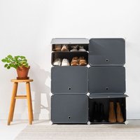 Tragbares Modul-Schuhregal InnovaGoods Grau von INNOVAGOODS