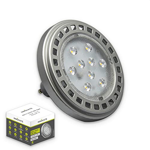 ES111 GU10 LED Leuchtmittel Lampe Spot Strahler / QRB11 (ES111 / QRB111 GU10 LED Leuchtmittel Spot, 12W, 60°, warmweiss, dimmbar - ersetzt 100W) von INNOVATE