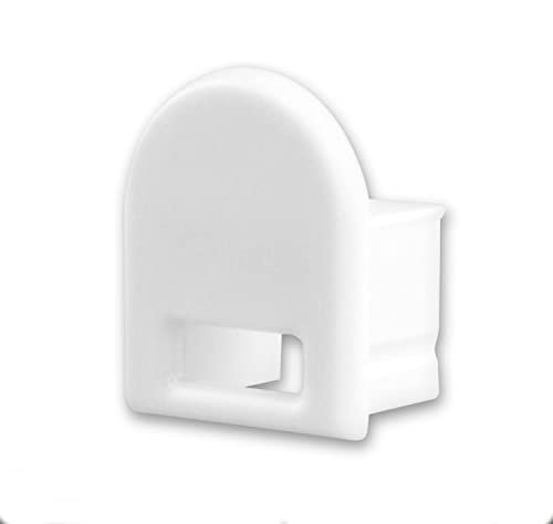 Endkappen für Aluminium U-Profile (Endkappe EC14W weiss für U-Profil Maxi 12, mit Kabeldurchführung) von INNOVATE