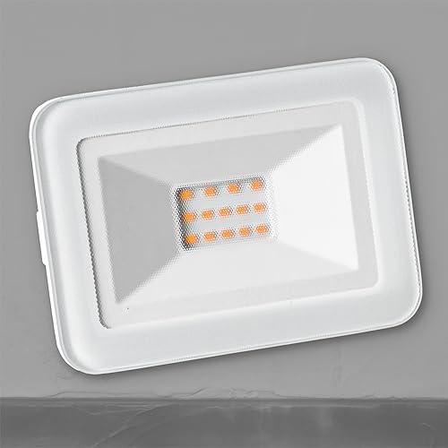 INNOVATE® LED Strahler aussen | IP65 Flutlicht | LED Aussenstrahler | Scheinwerfer 230V | CRI80 + SMD | Fluter schwenkbar | Weiss | 120° Abstrahlwinkel (10W, 3000K) von INNOVATE
