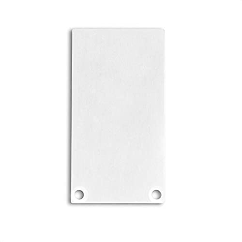 INNOVATE Aluminium Endkappen für U-/T-Profile (Endkappe EC49W Alu für U-/T-Profil Maxi 24-2 STK mit Schrauben) von INNOVATE