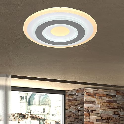 INNOVATE LED Deckenleuchte mit Fernbedienung Ø30cm | Lichtfarbe 3000K - 6000K Farbtemperatur einstellbar | 21W Deckenlampe dimmbar | für Küche, Schlaf-, Wohnzimmer | Nachtlicht & Memoryfunktion von INNOVATE