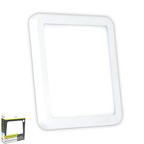INNOVATE LED Panel - warmweiß 3000K - mit Variablem Lochausschnitt 50-160mm - Deckenlampe, Deckenleuchte, Einbaulampe, Einbauleuchte - Strahler - ultra flach (eckig - 15 watt - 175mm) von INNOVATE