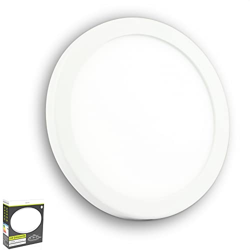 INNOVATE LED Panel - warmweiß 3000K - mit Variablem Lochausschnitt 50-90mm - Deckenlampe, Deckenleuchte, Einbaulampe, Einbauleuchte - Strahler - ultra flach (rund - 8 watt - 118mm) von INNOVATE