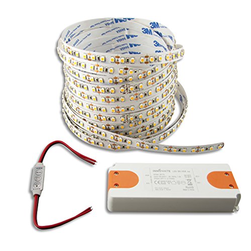 INNOVATE LED Strip 5M SET | 24V | 9,6W/m | inklusive Mini Kabeldimmer + Trafo ECO | Transformator für LED Stripes | Driver | Netzteil | Flexband | LED Streifen INNOVATE LED Strip 5M SET | 24V | 9,6W/m | inklusive Mini Kabeldimmer + Trafo ECO | Transformator für LED Stripes | Driver | Netzteil | Flexband | LED Streifen von INNOVATE