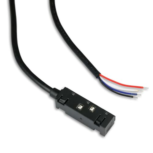 INNOVATE LED Stromeinspeisung Magnetschienensystem für Schienensystem Lampen schwarz Deckenbeleuchtung LED Schiene eckig LED Balken 200CM Anschlusskabel max. 6A, 4-polig (+ | - | DALI+ | DALI-) von INNOVATE