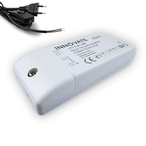 INNOVATE LED Trafo ECO 12 Volt/DC, 0-30W - LED Treiber - Transformator - Netzteil - Driver (12 Volt 30 Watt - m. Kabel & Schalter) von INNOVATE