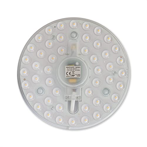 INNOVATE LED Umrüstplatine 168mm warmweiß | 16W LED Umrüstsatz mit Haltemagneten | Retrofit LED Platine für Deckenleuchte | 1850 Lumen LED Modul 230V | ersetzt 150W Glühbirne | CRI80 3000K M von INNOVATE