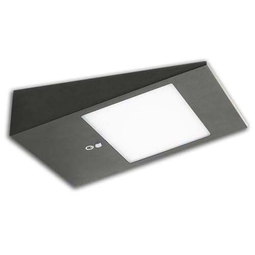 INNOVATE Led Aussenleuchte mit Bewegungsmelder und Helligkeitssensor - Solarlampe für Außen mit Bewegungsmelder - LED Solar Strahler aussen - 2W - IP54 – warmweiß – Aussenbeleuchtung - Aussenlampe von INNOVATE