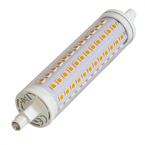 INNOVATE R7S LED 118mm dimmbar | 10W LED Halogen Ersatz | 230V LED Leuchtmittel R7S für Deckenfluter | LED Halogen Ersatz für Stehlampe dimmbar | SMD LED Halogenstab CRI80 3000K Warmweiß 118mm von INNOVATE