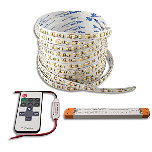 Innovate LED Strip SET 2m 24V 9,6W/m inklusive Mini Funk Dimmer + Trafo SLIM Transformator für LED Stripes Driver Netzteil Flexband Streifen Innovate LED Strip SET 2m 24V 9,6W/m inklusive Mini Funk Dimmer + Trafo SLIM Transformator für LED Stripes Driver Netzteil Flexband Streifen von INNOVATE