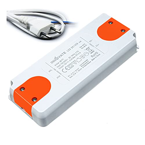 LED Trafo ECO 12 Volt/DC, 0-50W - LED Treiber - Transformator - Netzteil - Driver von INNOVATE (12V - 50W mit Kabel) von INNOVATE