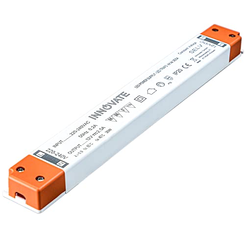INNOVATE LED Trafo - Transformator, Netzteil, ultraslim - schmal klein Netzteil Driver Treiber (LED Trafo 0-30W, 12V/DC) von INNOVATE