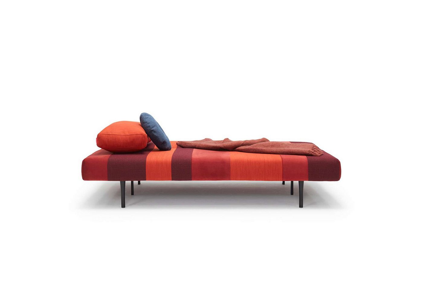 INNOVATION LIVING ™ 3-Sitzer Conlix Patchwork, Schlafsofa, Bettsofa, Gästebett, Jugendliege, Couch, Liegefläche 140 cm, Federkernmatratze, Farbtrend der 70er Jahre von INNOVATION LIVING ™