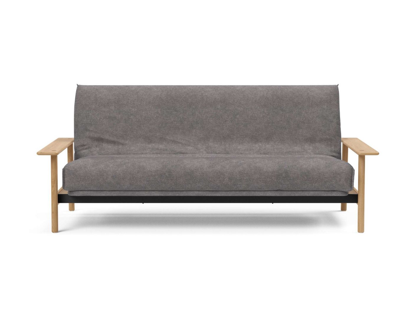 INNOVATION LIVING ™ Schlafsofa Balder Softspring, mit Gestellbezug, Armlehnen, vollwertiger Bettersatz, hochwertige Matratze durchgehendem Lattenrost von INNOVATION LIVING ™