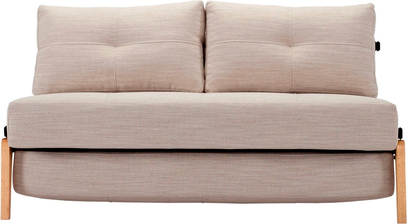 INNOVATION LIVING ™ Schlafsofa Cubed, Kompaktes Klappsofa mit Füßen aus Eiche von INNOVATION LIVING ™